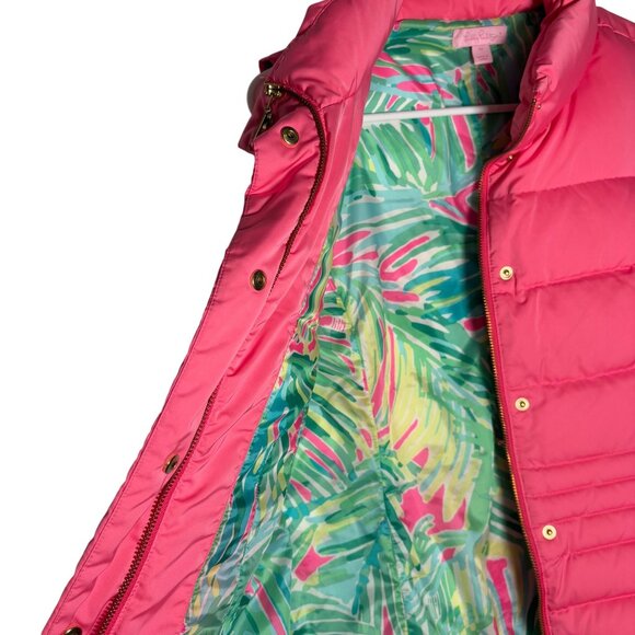 Lilly Pulitzer Pink Puffer Vest - Picture 4 of 8